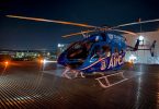 Helicopter at night