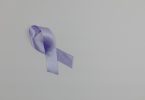 Periwinkle cancer ribbon