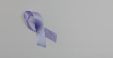 Periwinkle cancer ribbon