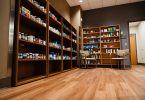 Pharmacy shelves