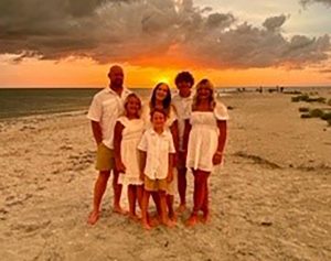 Family at the beach