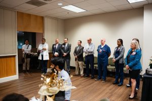 Honorees stand at the Wellstar MCG Health all-star breakfast